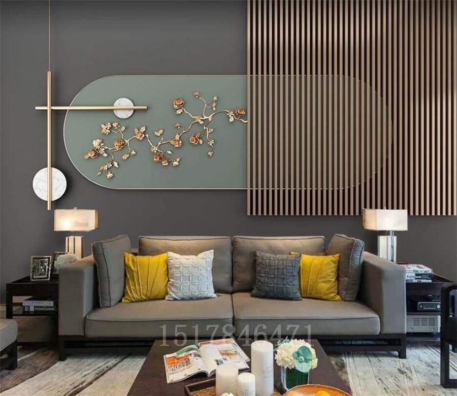 3D Wallpaper Wood Slat Impression